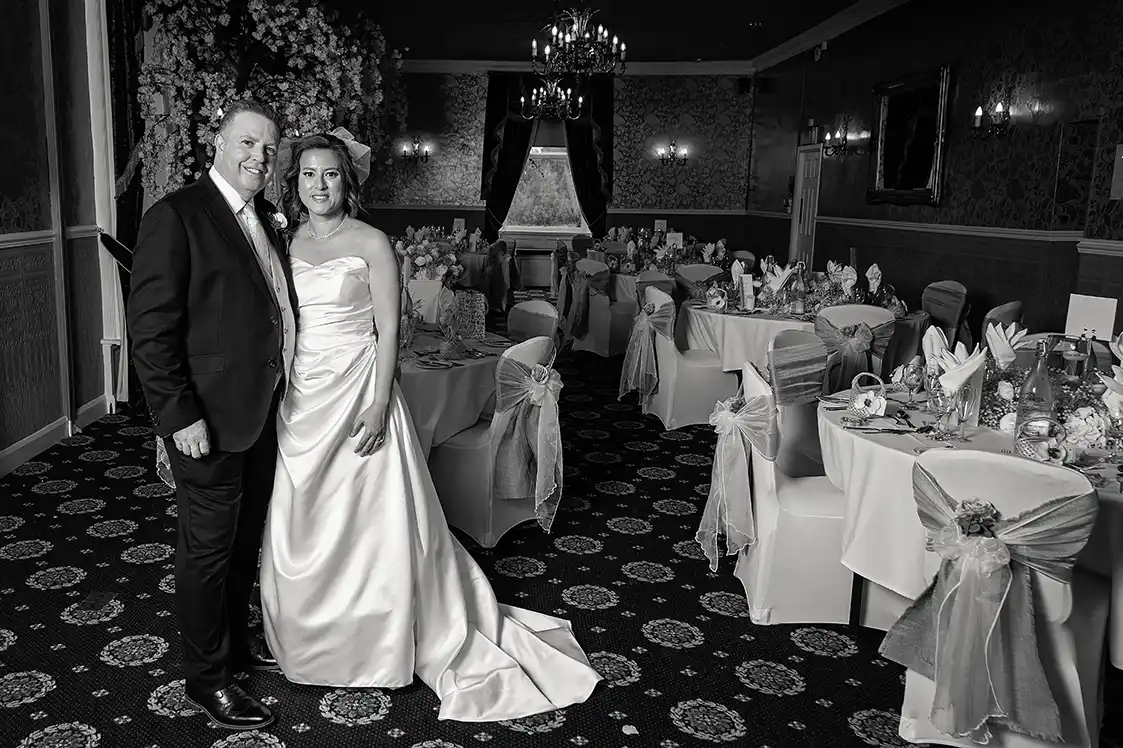 Timeless Black and White wedding edit